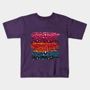 Abstract Leopard Print Kids T-Shirt